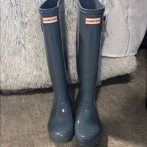 Hunter Classic Blue Rain Boots